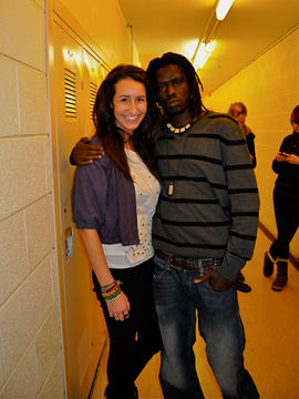 Zero Force Army Mallorie Bronfman-Thomas and former child soldier turned rapper Emmanuel Jal