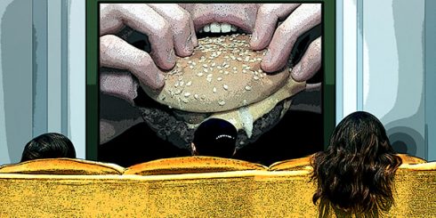 Teen Obesity in Canada - Fast food burger