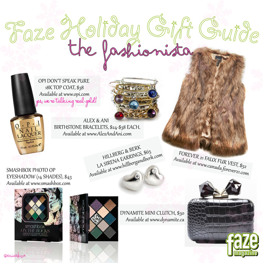 Holiday Gift Guide for The Fashionista Gifts