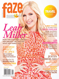 Leah Miller on cover of Faze Magazine