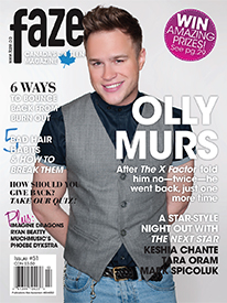 Olly Murs on cover of Faze Magazine